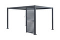 Sidepanel med justerbare lameller til pergola 4 meter - Outfit